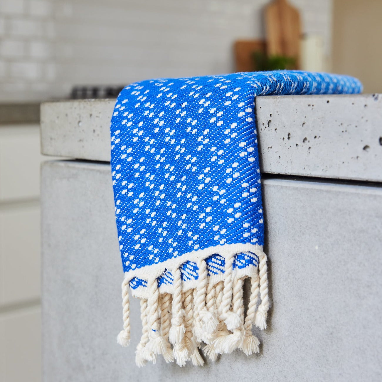 Cobalt Spots Kitchen Towel