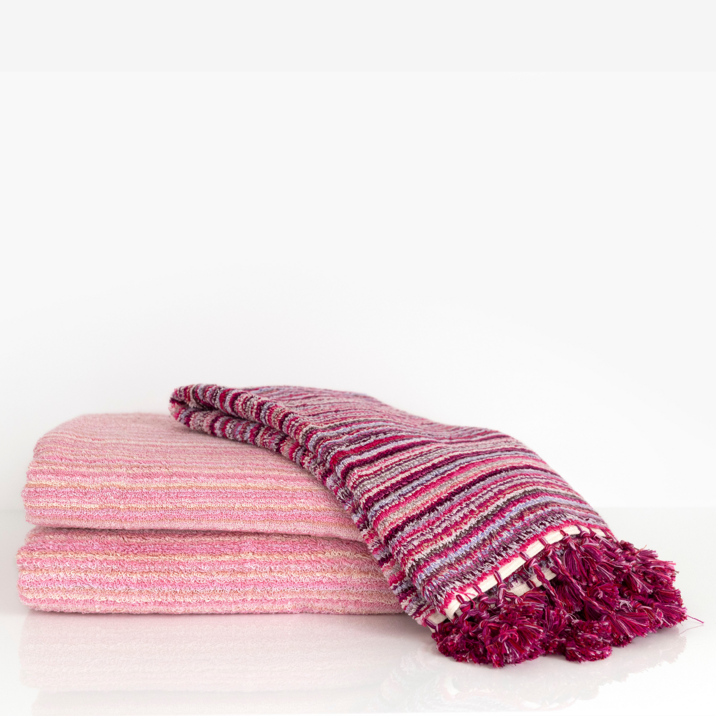Pomegranate StripeMedium Bath Mat