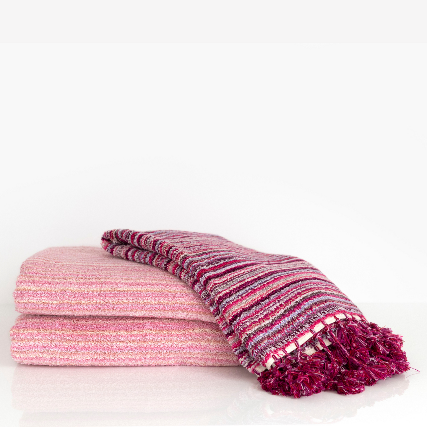 Medium Bath Mat, Pomegranate Stripe