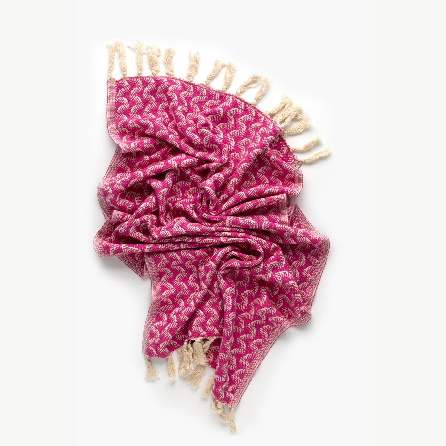 Raspberry Waves Kitchen Towel