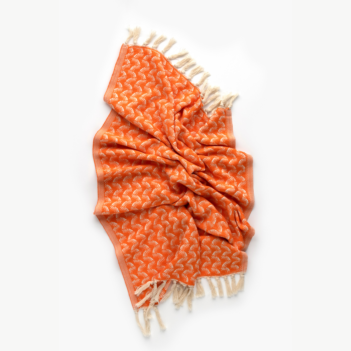 Tangerine Waves Kitchen Towel
