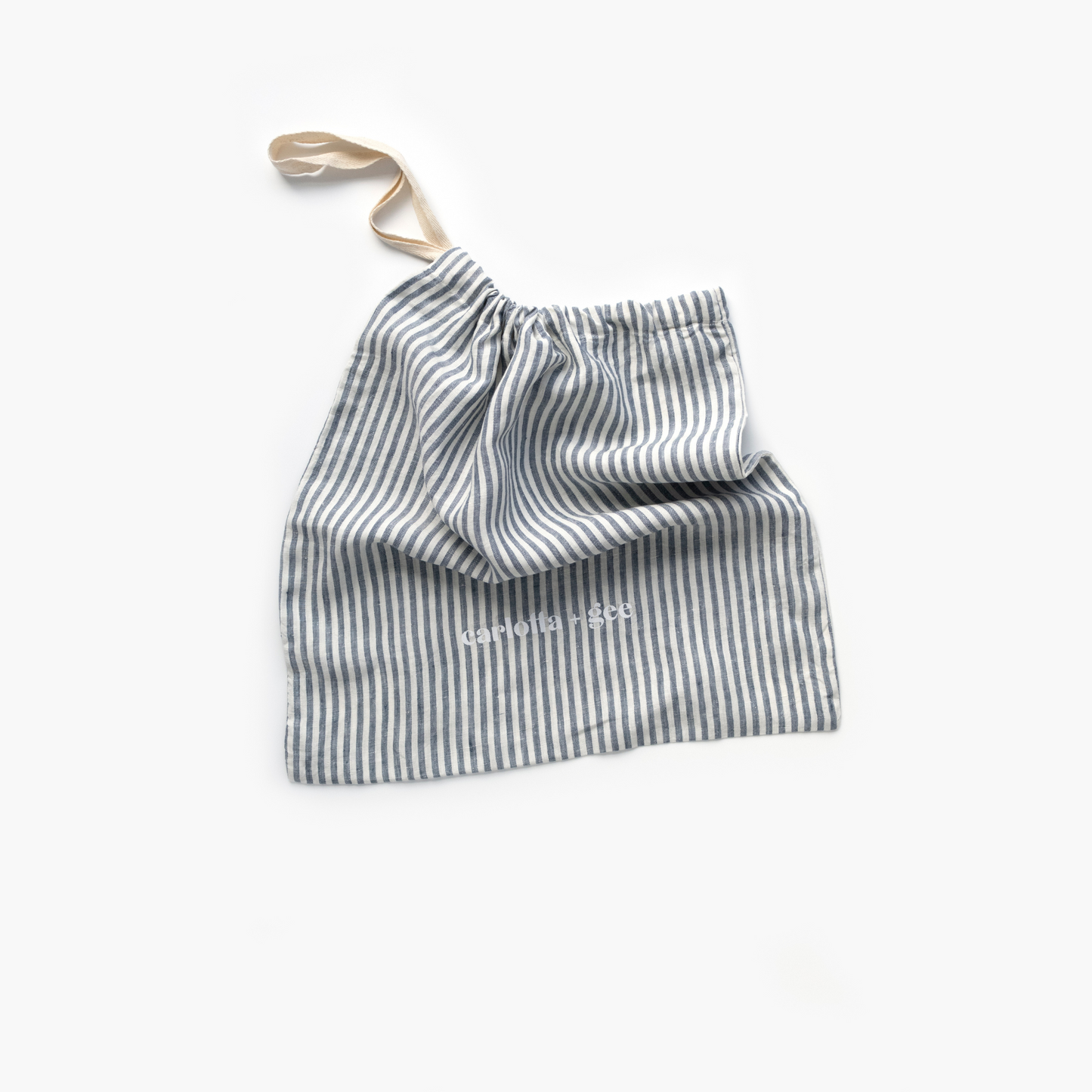 100% Linen Pillowcase Set (of two), Natural Stripe